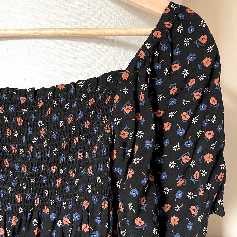 Madewell floral print blouse NWT M